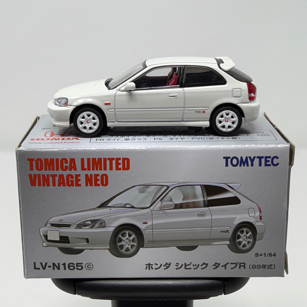 Tomica Limited Vintage Neo Honda Civic Type R 99 White 1:64 LV-N165c Tomytec